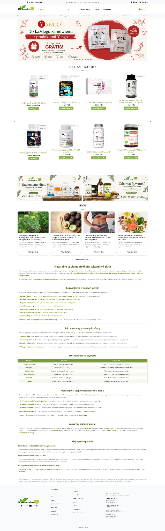 Podgląd projektu BIONATURALNIE